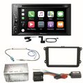 Pioneer AVH-Z3200DAB Carplay Bluetooth Einbauset für Skoda Fabia Roomster Prakti