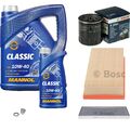 BOSCH Inspektionspaket 6L MANNOL Classic 10W-40 für Citroën C8 EA EB 3.0 V6