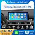 12,3" Android 14 CarPlay Autoradio für BMW 2er F45 F46 NBT 8-Core 128GB GPS Navi