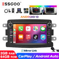 2+64G Android 13 Carplay Autoradio Für Renault Dacia Logan Sandero GPS DAB+ Cam