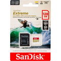 Sandisk Micro SDXC Karte 128GB Extreme UHS-I U3 4K 190 MB/s V30 A2 Class 10