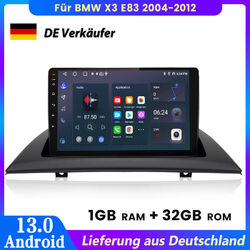 Android 13 Autoradio Für BMW X3 E83 2004-2012 GPS NAVI BT SWC RDS WIFI DAB+ 32GB