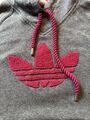 Adidas ***Hoodie Damen *** Grau Mit Logo *** Top - Zustand !!! Gr.36 ***