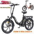 20 Zoll Elektrofahrrad,250W E-Bike Klapprad,13AH Cityrad Pedelec Hillmiles