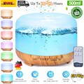 LED Aroma Diffuser Duftöl Luftbefeuchter 500ML Air Humidifier Luftreiniger 17oz