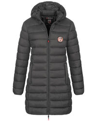 Geographical Norway Damen Winter Jacke Steppjacke Parka Lange Steppmantel 