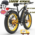 LANKELEISI 26 Zoll E-Bike 1000W 17.5Ah Elektrofahrrad Mountainbike 45KM/H XC4000