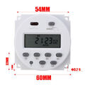 Digital LCD Zeitschaltuhr programmierbar Timer Zeit Relais 12V AC/DC 16A TOP