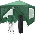 3mx3m Wasserdicht Pavillon Gartenzelt Anti-UV 50+ Pavillion Festzelt Pergolen