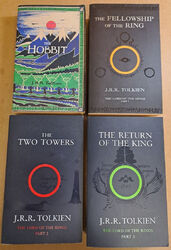 BÜCHER - J.R.R.Tolkien Bücher Konvolut - Der Hobbit + Der Herr der Ringe Trilogie