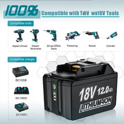 Für Makita Akku 18V 5Ah 6Ah 8Ah 12Ah BL1860B BL1850B BL1840B BL1830B BL1860 DHL