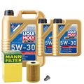 Motoröl 5W30 LIQUI MOLY Longlife Iii 7L+MANN Ölfilter+Ölablassschraube