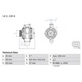 Bosch Lichtmaschine für Opel Saab