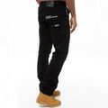 Enzo Herren Jeans Gerades Bein Regular Fit Denim Hose Alle UK Taillen Größen