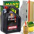 MANN INSPEKTIONSPAKET+5L MOTUL 5W-30 MOTORÖL passend für VW GOLF 5 AUDI A3 SKODA