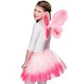 Elfen Kostüm Pink Butterfly Fee Tutu & Flügel für Kinder rosa Fasching