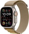 Apple Watch Ultra 2 49 mm Titangehäuse natur am Alpine Loop Medium mandel [Wi-Fi