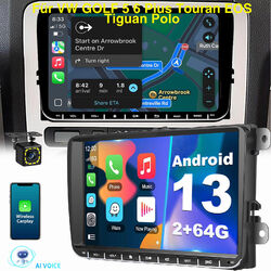 9" Android 13 Autoradio Navi BT 2+64G KAM Für VW GOLF 5 Passat Polo Touran Caddy