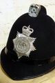 Englischer Polizeihelm-original Bobby Helmet UK-West Midlands Police (Silver)
