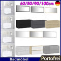 Badmöbel Set Waschbecken Schrank + Spiegel Waschbeckenunterschrank Badschrank