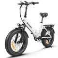 Elektrofahrrad 750W Faltbares Mountainbike MTB Leichtes E-Bike  NFC-Karte Weiß