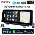 DAB+ 10.25" IPS Autoradio GPS Android CarPlay KAM für BMW 1/2er F20 F21 F23 NBT