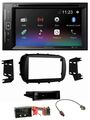 Pioneer Bluetooth MP3 USB 2DIN DAB DVD Autoradio für Fiat 500X (ab 2015)