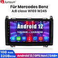 Für Benz A/B Klasse W169 W245 W639 9"Android 12 Autoradio GPS NAVI BT DAB+ 1+32G