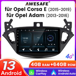 9" Für Opel Corsa E 2015-2019 Android 13 Autoradio GPS Navi DAB+ 4+64GB Carplay