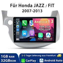 Carplay Für Honda Fit Jazz 2007-2013  Android 13 Autoradio 1+32G DAB WIFI BT SWC