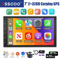 7" 2 DIN Autoradio DAB+ 2+32G Carplay Android 13 GPS BT RDS FM WIFI MIK +Kamera