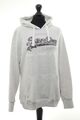 Superdry Damen Hoodie Pullover 42 grau Applikation Kapuze Sweat mit Baumwolle