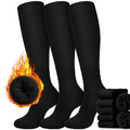 4-8 Paar Kniestrümpfe Thermosocken Wintersocken Wollsocken Vollfrottee THERMO