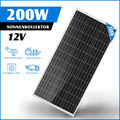 200W 12V Solarpanel Monokristallin Solarmodul Boot Wohnmobil Camp Photovoltaik