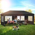 Pavillon 3x6m Wasserdicht Faltpavillon Pop Up Partyzelt Gartenzelt UV Schutz 50+