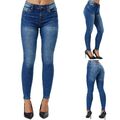 Tazzio Jeans Damen Skinny Fit Push Up Jeanshose Stretch Denim Hose