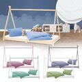 Kinderbett / Matratze Bett Hausbett Lattenrost Tipi Betthaus Holzbett 90x200 cm