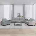 Sofagarnitur Sessel Sofa Couch Wohnzimmersofa Designsofa 4-tlg. Stoff vidaXL