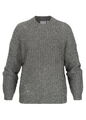 Damen VILA Pullover Strick Sweater mit Strukturstoff grau melange N22100174