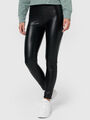 NUR DIE Leggings in Leder-Optik Relax & Go Kunstleder Stretch Hose glänzend