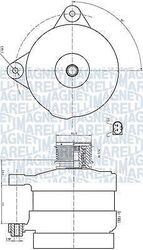 MAGNETI MARELLI LICHTMASCHINE GENERATOR 180A passend für SEAT ALHAMBRA SKODA