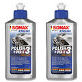 2x 250ml Sonax XTREME Polish + Wax 3 Hybrid NPT Politur Wachs Auto Lackpflege