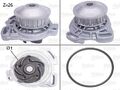 Wasserpumpe Motorkühlung VALEO 506190 für PASSAT 33B 1H1 32B SANTANA VW GOLF 80