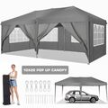 Pavillon 3x3m/3x6m Faltpavillon Oxford Wasserdicht Partyzelt Pop Up Pavillion DE