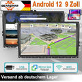 9'' Android 12 Autoradio GPS Navi WiFi Für VW GOLF 5 6 Passat Touran Polo Caddy