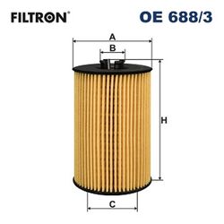 Ölfilter FILTRON OE 688/3 Filtereinsatz für AUDI VW SKODA SEAT MAN GOLF A3 A6 Q5