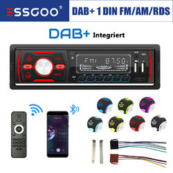 DAB+ Autoradio 1DIN Bluetooth SD USB AM FM AUX-IN Fernbedienung DAB+ Integrierte