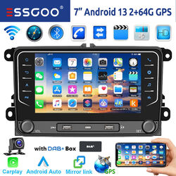 DAB+ 64G Autoradio Android13 Carplay NAVI Für VW GOLF 5 6 Touran EOS Tiguan Polo