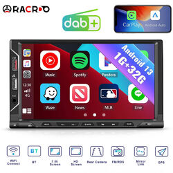 DAB+ 1+32G Android 13 Doppel 2DIN Autoradio GPS NAVI WIFI RDS 6*USB Carplay