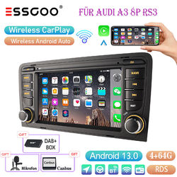 Für Audi A3 S3 RS3 8P1 8PA 4+64G Android 13 Autoradio Carplay GPS Navi DAB+ RDS